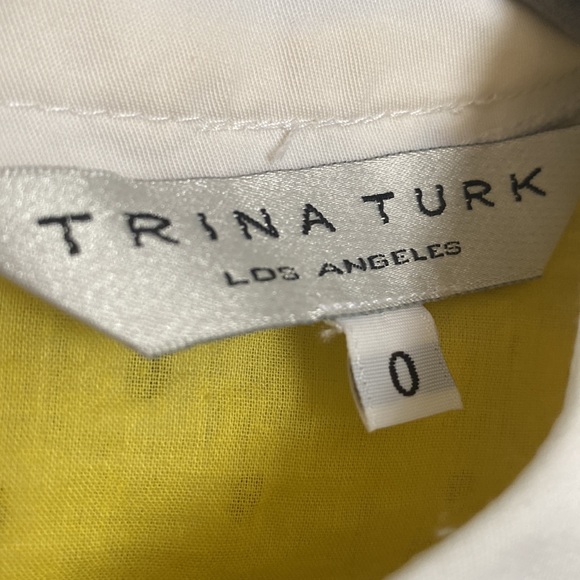 Trina Turk Eyelet Overlay Sheath Dress with Bell Sleeves - Picture 3 of 6